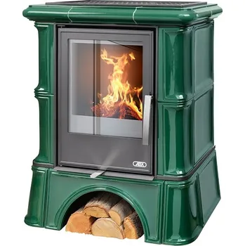 Krbová kamna ABX Abx Bavaria K I. kachlový sokl - zelená (Flaschengrün)