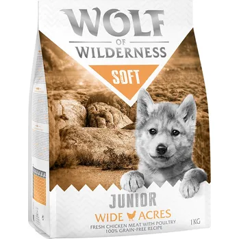 Pro psa 1kg Wolf of Wilderness Junior "Soft - Wide Acres" - kuřecí