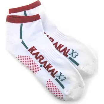sportovní ponožky KARAKAL X3 TRAINER SOCK WHITE/RED (1 pár) 36-39 EUR