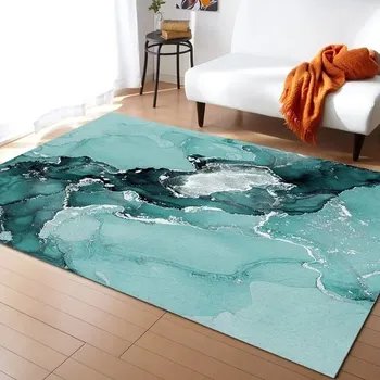 Koberec Koberec do obýváku s mramorovým vzorem - 13,140 x 200 cm 55 x 79 palců