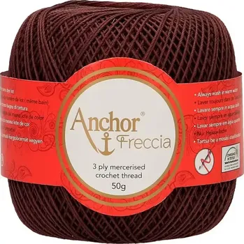 Příze Anchor Freccia 12 - 674 Čokoládová (Háčkovací příze Anchor Freccia 12 - 674 Čokoládová)