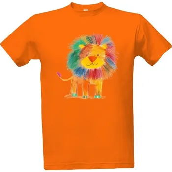 Pánské tričko Tričko s potiskem lev kreslený pánské