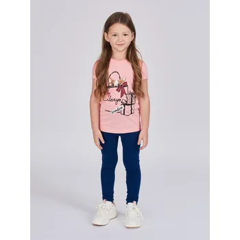 Dívčí legginy With Hearth - navy 104