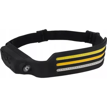 Čelovka Indukční COB LED čelovka s vestavěnou baterií a USB nabíjením černá