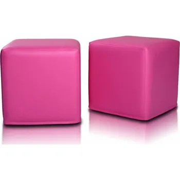 Sedací pytel Taburet Primabag Kostka 40x40 cm růžová