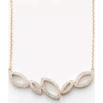 Náhrdelník Victoria VBNACA66445 náhrdelník s kamínky Gold