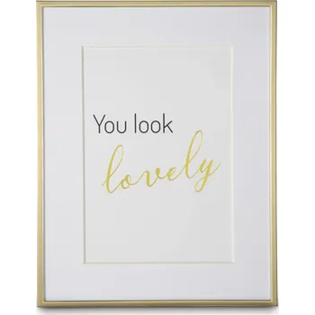 Rám na obraz Hama portrétový rámeček SASSY, 10x15 cm, zlatá matná