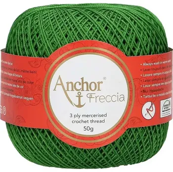 Příze Anchor Freccia 12 - 258 Trávová zelená (Háčkovací příze Anchor Freccia 12 - 258 Trávová zelená)