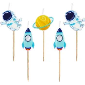 Svíčky se zápichem - Vesmír, 5 ks