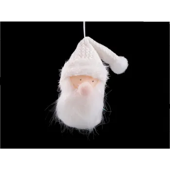Vánoční dekorace Dekorace sněhulák, sob k zavěšení - 3 bílá Santa