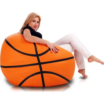 Sedací pytel Primabag Basketbalový míč oranžová