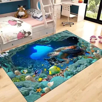 Koberec Dětský koberec s delfíny do koupelny - 19,40 x 60 cm 16 x 24 palců