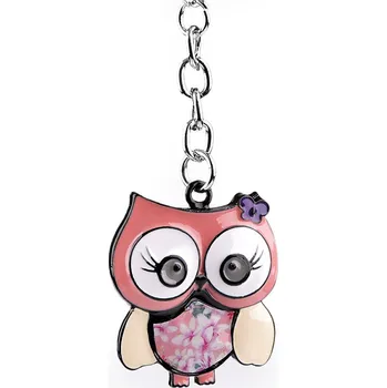 Módní doplněk Kovový přívěsek na batoh / klíče sova, strom života