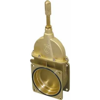 Ventil PŘÍRUBOVÉ FEKÁLNÍ ŠOUPĚ MS - 0074, plno průtokový ventil 5", typ MZ, 2,5 Bar, 80°C (150x150 mm)