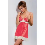 Saténová noční košilka Hamana Ariadna coral Barva: Červená, Velikost: 2XL