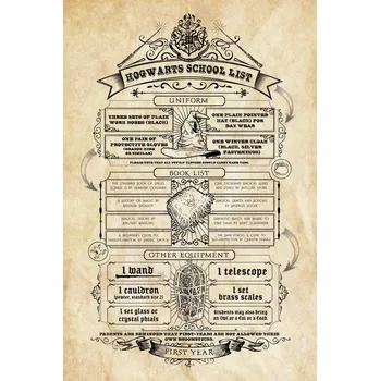 Plakát Plakát, Obraz - Harry Potter - Hogwarts School List