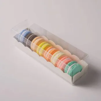 Jedlá dekorace na dort Cake Star Cake Star Krabička na makronky bílá 19 x 5 x 5 cm (na 7 kusů)