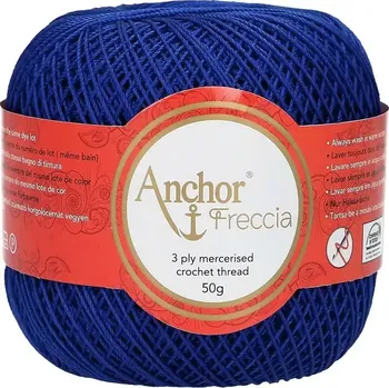 Příze Anchor Freccia 12 - 134 Královská modrá (Háčkovací příze Anchor Freccia 12 - 134 Královská modrá)