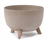 Lamela LAMELA, plastová mísa na nožkách ROMA ECO COFFEE JUMPER, průměr 33 cm, latte