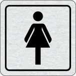 Accept Piktogram WC ženy stříbrný 80 x…