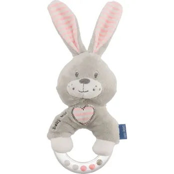 Dětské zboží Dětské plyšové chrastítko Baby Mix králík růžový
