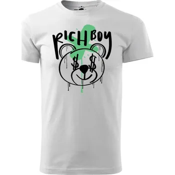 Pánské tričko STRIKER Tričko Rich Boy Barva: Bílá, Velikost: XXXL