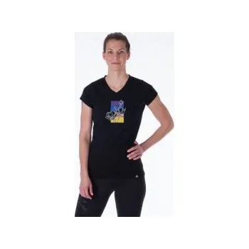 Dámské tričko Northfinder Meagan black XS; Černá triko