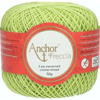 Příze Anchor Freccia 12 - 253 Světle zelená (Háčkovací příze Anchor Freccia 12 - 253 Světle zelená)