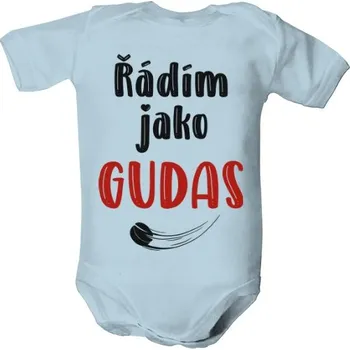 Kojenecký body Dětské body s potiskem Řádím jako Gudas dětské