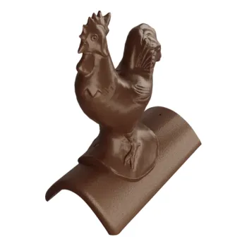 Betonpres Ozdobný kohout EXCLUSIV 50 cm tmavohnědá