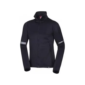 Pánská mikina Northfinder Nick blackmelange XL; Černá mikina + DÁREK DLE VÝBĚRU!