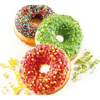 Forma na pečení Silikonová forma SF170 DONUTS koblihy prům. 75/25 mm H 28 mm