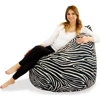 Sedací pytel Sedací vak Primabag Mega Sako Design zebra