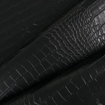 Látka ekokůže (koženka) černá design 2