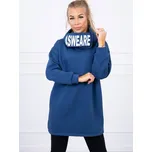 Dámská mikina s kapucí 9304 jeans modrá, VELIKOST UNI ( S, M , L )