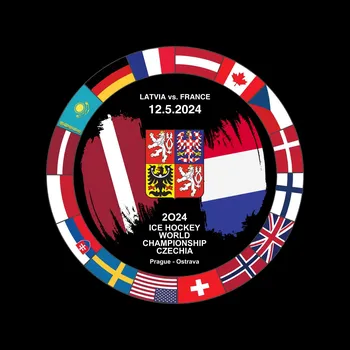 Puk FansArena Puk Ice Hockey World Championship Czechia MS 2024 Dueling 12.5.2024 Latvia vs. France