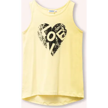 Dívčí tílko Dívčí tílko Love - žlutá 128
