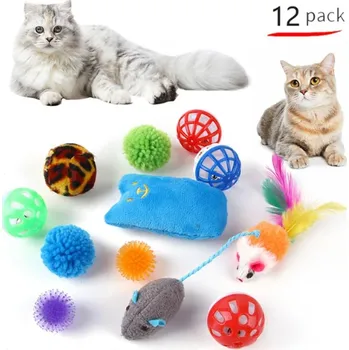 Hračka pro kočku Velká sada hraček pro kočičky Varianta: 12 ks