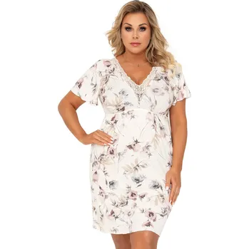 Dámská noční košile Noční košilka Donna Belinda Plus Barva: Tělová, Velikost: 6XL