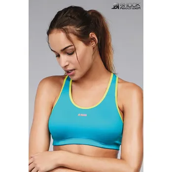 Podprsenka Sportovní podprsenka SHOCK ABSORBER ACTIVE CROP TOP Ocean Wave Barva: Tyrkysová, Velikost: L