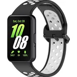 Perforovaný řemínek pro Samsung Galaxy Fit 3 Barevná varianta: Černo-Bílý