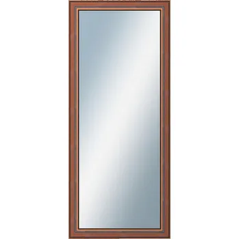 Zrcadlo DANTIK - Zarámované zrcadlo - rozměr s rámem cca 60x140 cm z lišty ANGLIE hnědá (561)