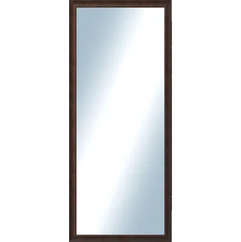 Zrcadlo DANTIK - Zarámované zrcadlo - rozměr s rámem cca 60x140 cm z lišty KOSTELNÍ malá hnědá (3165)
