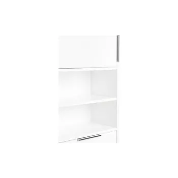 Koupelnový nábytek EBS City Vysoká skříňka 55 x 180 cm s košem na prádlo, bílá lesk 6516366