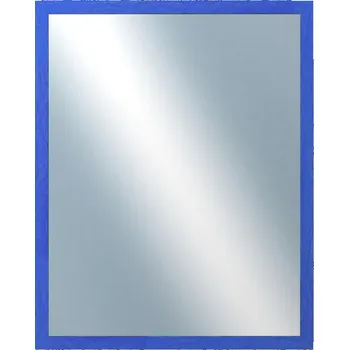 Zrcadlo DANTIK - Zarámované zrcadlo - rozměr s rámem cca 80x100 cm z lišty RETRO modrá (2532)