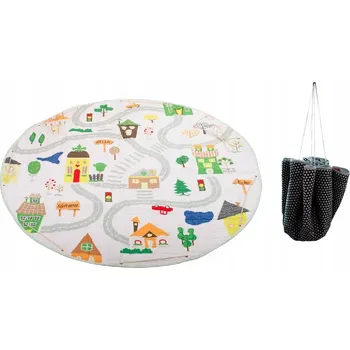 Hračka pro kojence Podložka pro děti kulatá město