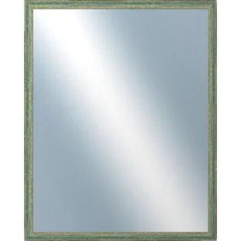Zrcadlo DANTIK - Zarámované zrcadlo - rozměr s rámem cca 80x100 cm z lišty LYON zelená (2706)