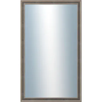 Zrcadlo DANTIK - Zarámované zrcadlo - rozměr s rámem cca 60x100 cm z lišty TOOTH malá stříbrno černá (3164)