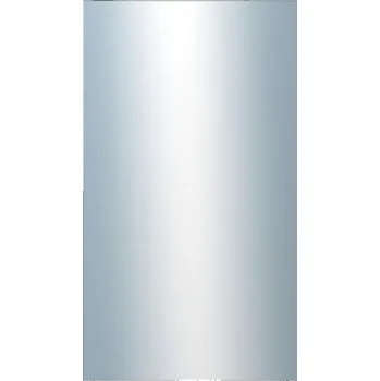 Zrcadlo DANTIK - Zarámované zrcadlo - rozměr s rámem cca 60x100 cm z lišty 4020 bílá prodřená (2766)