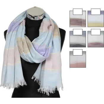 Šála Charm Větší šála v pastelových barvách, 85x180cm, mix barev